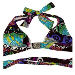 Trina Turk Vibrant Bikini Top Sz 8